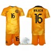 Officiële Voetbalshirt + Korte Broek Nederland Tyrell Malacia 16 Thuis WK 2022 - Kids